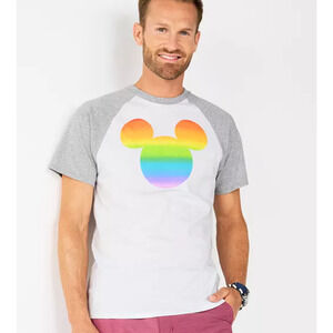 Disney's Mickey Mouse Men's Pride Graphic Tee by Celebrate Together LG NWT